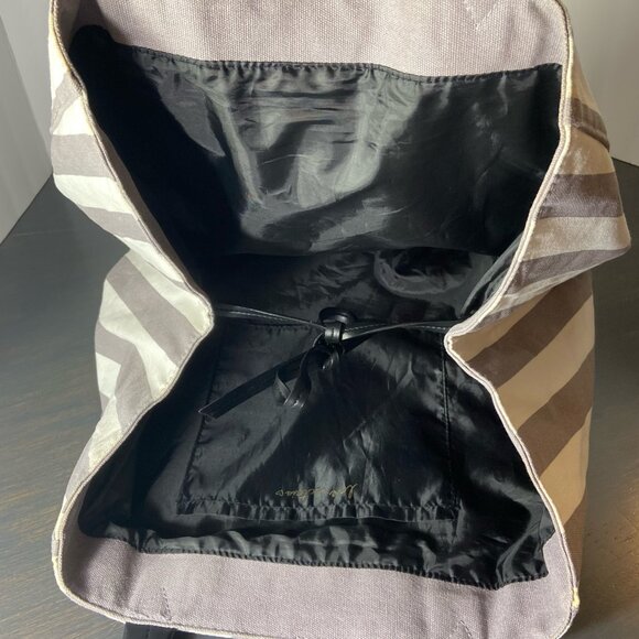 Victoria’s Secret Large Canvas Stripe Tote Bag - Picture 5 of 8